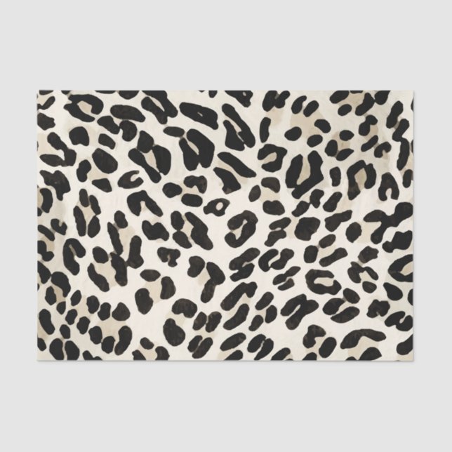 Kundengerechtes Leopard-Druck-Seidenpapier Seidenpapier (Vorderseite)