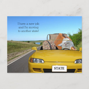 Kundengerechtes lustiges ankündigungspostkarte