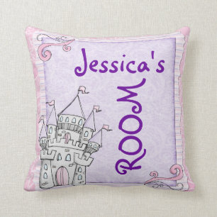 Kundengerechtes Mädchenraum-Märchen-Schlosskisse Kissen