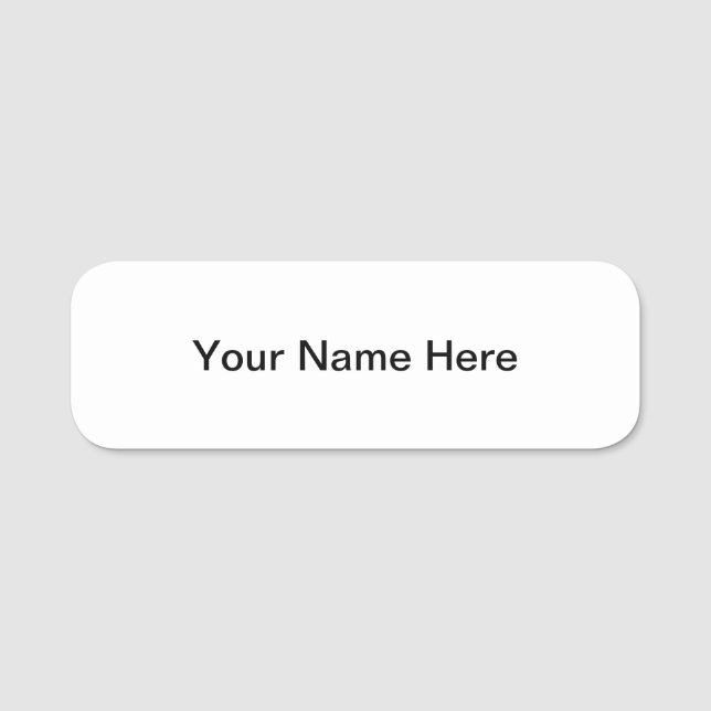 Kundengerechtes NamensAbzeichen mit magnetischem Namensschild (Vorderseite)