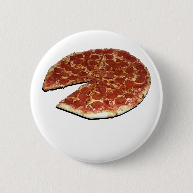 Kundengerechtes Pizza-Button Button (Vorderseite)