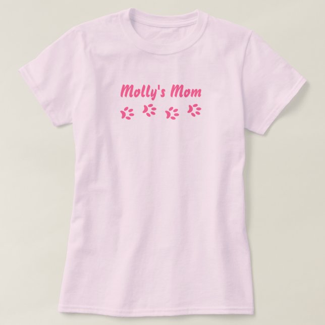 Kundengerechtes rosa T-Shirt (Design vorne)