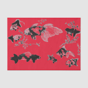 KUNDENGERECHTES ROTES JAPANISCHES FISCHE SEIDENPAPIER