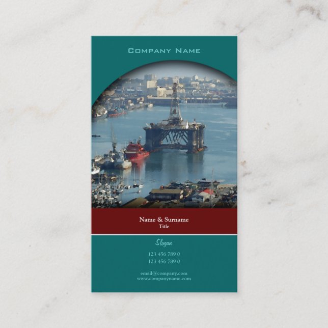 Kundengerechtes Visitenkarte (Vorderseite)