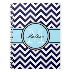 Kundengerechtes Zickzack-Monogramm-Notizbuch in Notizblock