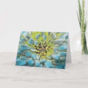 Kundenkarte der blauen gestrichenen Blume Karte