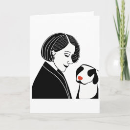 Kundenkarte für Haustiere Feiertagskarte