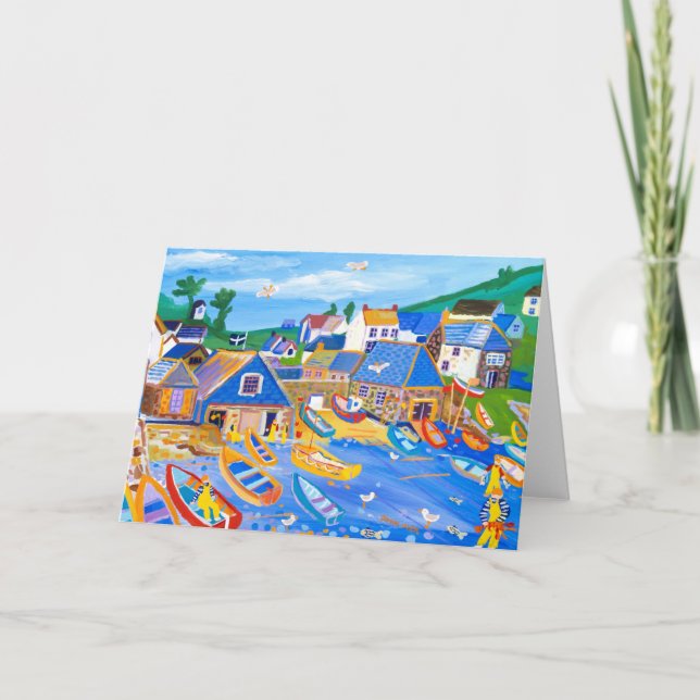 Kundenkarte: Hummerfischer, Cadgwith, Cornwall Karte (Vorderseite)