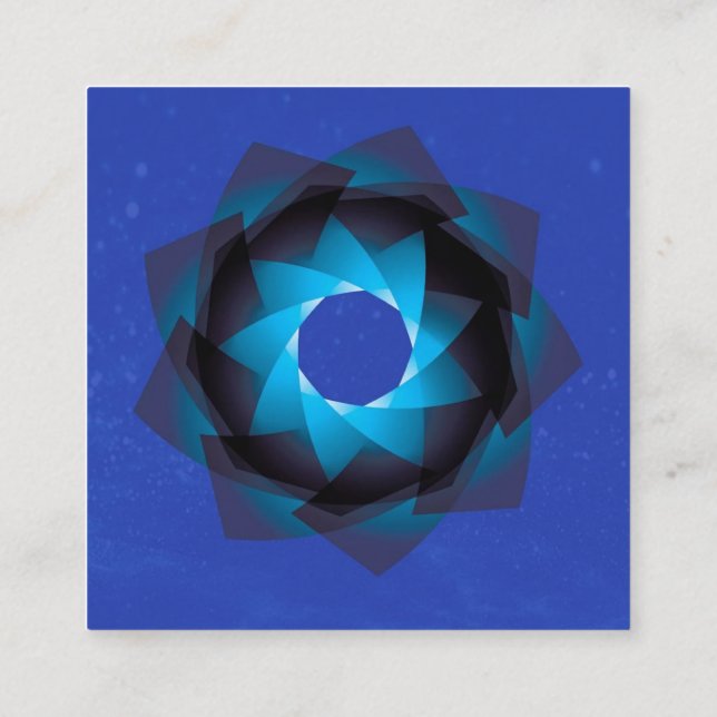 Kundenkarte Quadratische Visitenkarte (Rückseite)