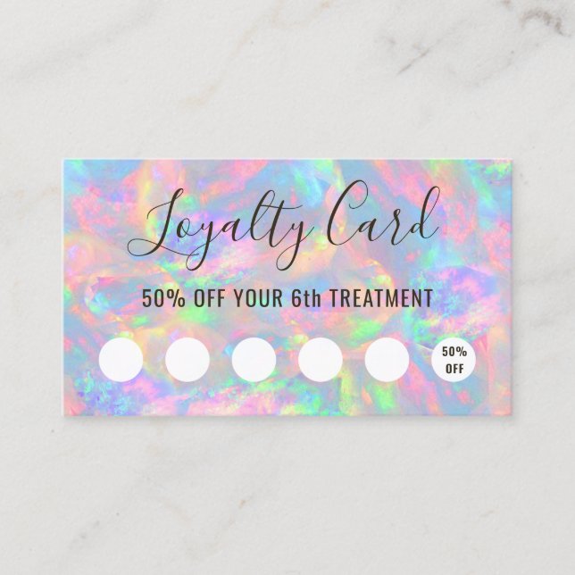 Kundenkarte Visitenkarte (Vorderseite)