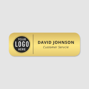 Kundenlogo Faux-Metallgold Kundenservice  Namensschild