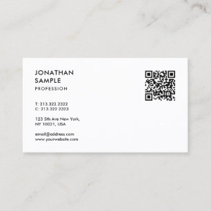 Kundenmoderner Beruflicher Vorlagencode QR Visitenkarte