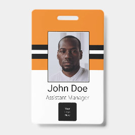 Kundenname, Foto, Bar, Logo Ausweis