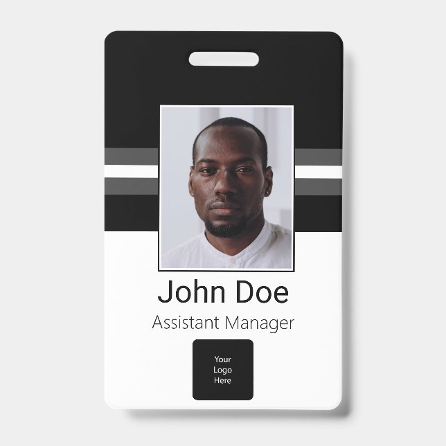 Kundenname, Foto, Bar, Logo Ausweis (Vorderseite)