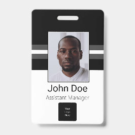 Kundenname, Foto, Bar, Logo Ausweis