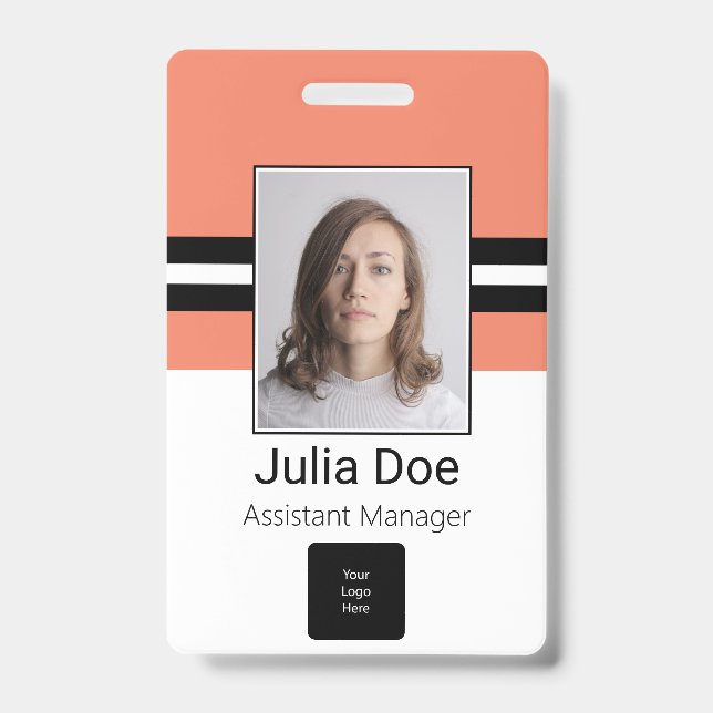 Kundenname, Foto, Bar, Logo Ausweis (Vorderseite)