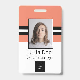 Kundenname, Foto, Bar, Logo Ausweis