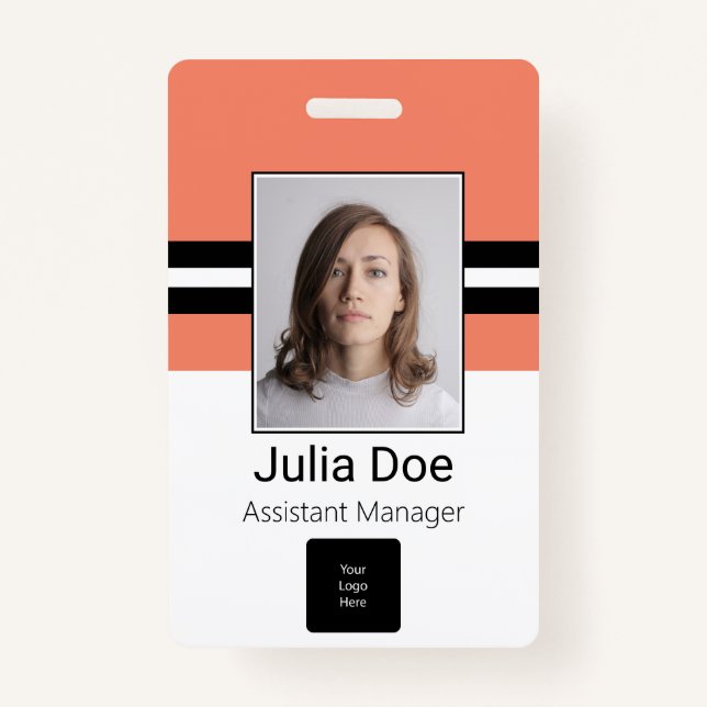 Kundenname, Foto, Bar, Logo Ausweis (Vorderseite)