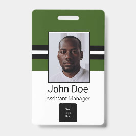 Kundenname, Foto, Bar, Logo Ausweis