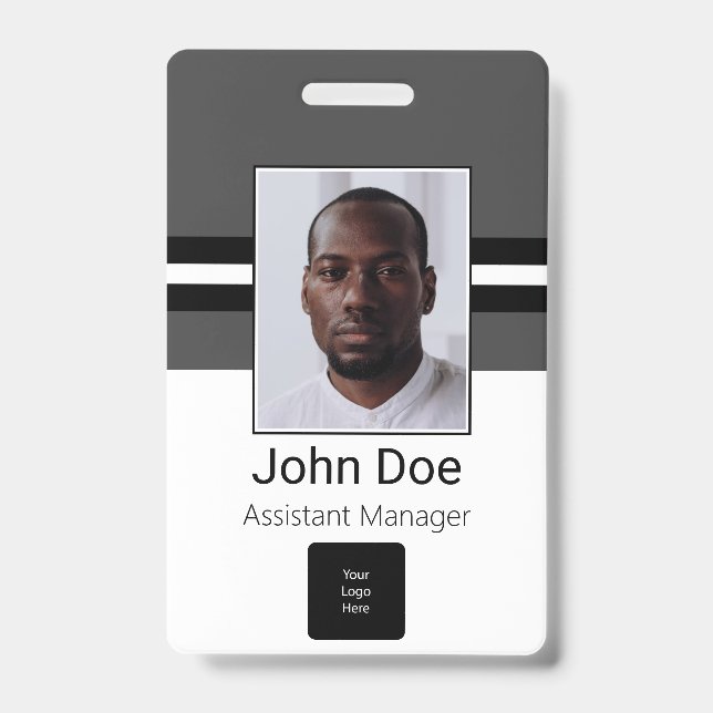 Kundenname, Foto, Bar, Logo Ausweis (Vorderseite)