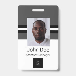 Kundenname, Foto, Bar, Logo Ausweis