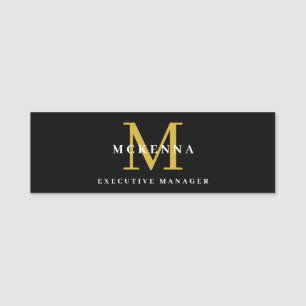 Kundenname Tag des Firmennamens "Business Black Go Namensschild