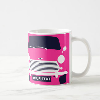 KUNDENPERSONALISIEREN KLASSISCHES PINK MINI CAR KAFFEETASSE