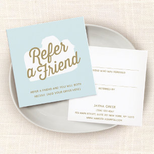 Kundenreferenz für Fotografen Empfehlungskarte