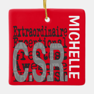 Kundenservice-Berater Extraordinaire CUSTOM Keramikornament