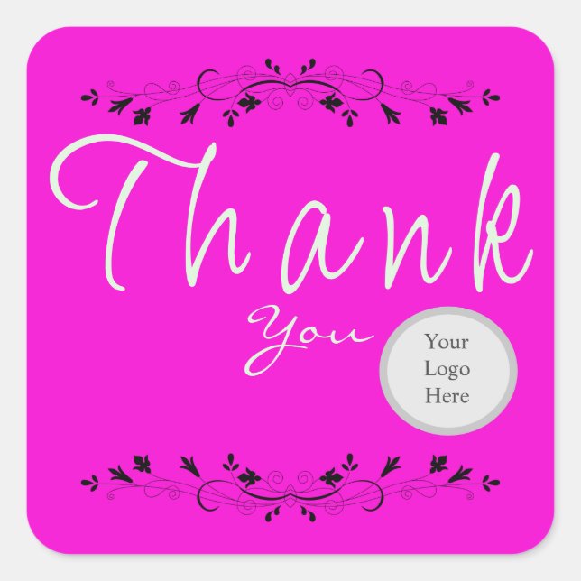 Kundenservice Quadratischer Aufkleber (Vorderseite)