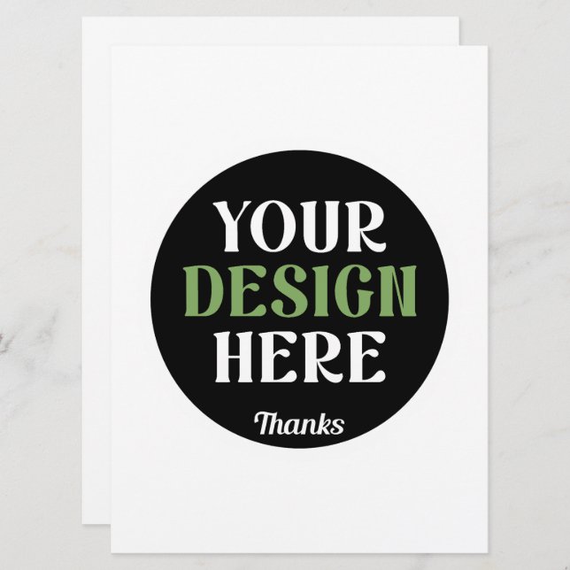 kundenspezifisch, einzigartig, elegant & minimalis (Vorne/Hinten)