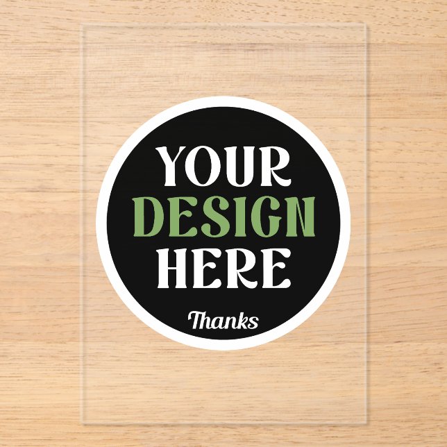 kundenspezifisch, einzigartig, elegant & minimalis acryleinladungen (Vorderseite)