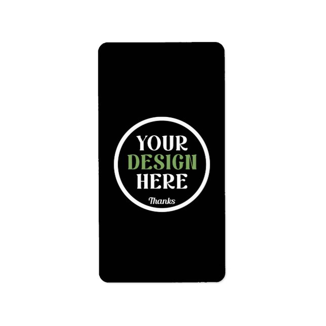 kundenspezifisch, einzigartig, elegant & minimalis adressaufkleber (Vorne)