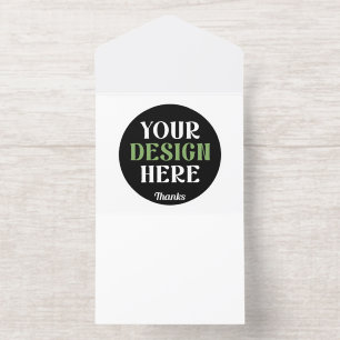 kundenspezifisch, einzigartig, elegant & minimalis All-in-One-Einladung