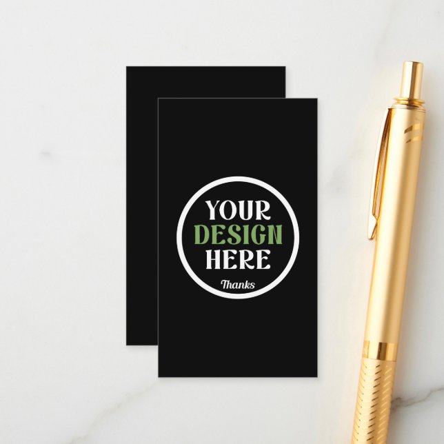 kundenspezifisch, einzigartig, elegant & minimalis begleitkarte (Vorderseite/Rückseite Beispiel)