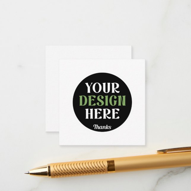 kundenspezifisch, einzigartig, elegant & minimalis begleitkarte (Vorderseite/Rückseite Beispiel)