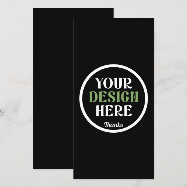 kundenspezifisch, einzigartig, elegant & minimalis dankeskarte (Vorne/Hinten)