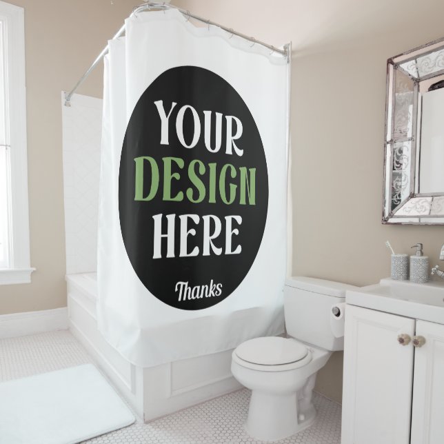 kundenspezifisch, einzigartig, elegant & minimalis duschvorhang (Beispiel)