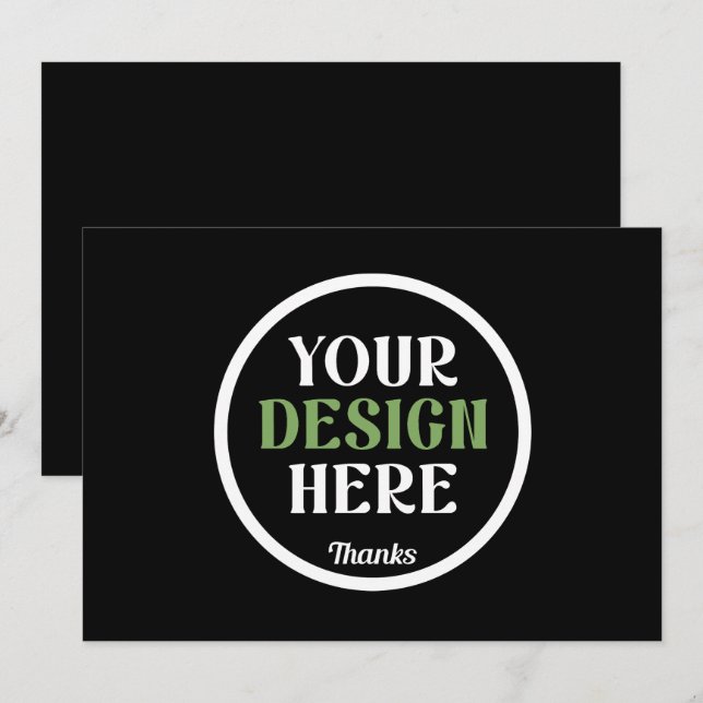 kundenspezifisch, einzigartig, elegant & minimalis einladung (Vorne/Hinten)