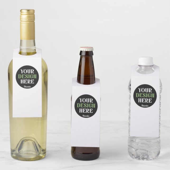 kundenspezifisch, einzigartig, elegant & minimalis flaschenanhänger (Beispiel)