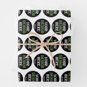 kundenspezifisch, einzigartig, elegant & minimalis geschenkpapier set