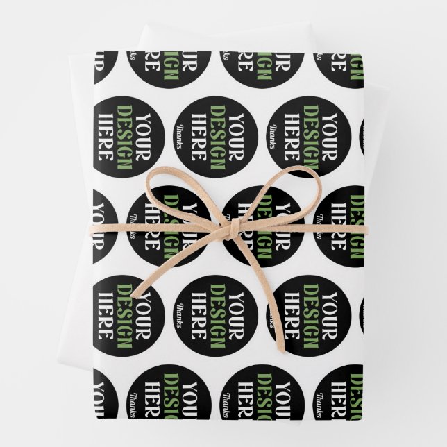 kundenspezifisch, einzigartig, elegant & minimalis geschenkpapier set (Beispiel)