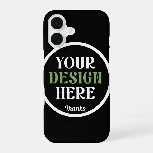 kundenspezifisch, einzigartig, elegant & minimalis iPhone 16 hülle (Rückseite)