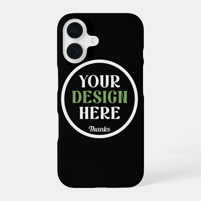 kundenspezifisch, einzigartig, elegant & minimalis iPhone 16 hülle (Rückseite)