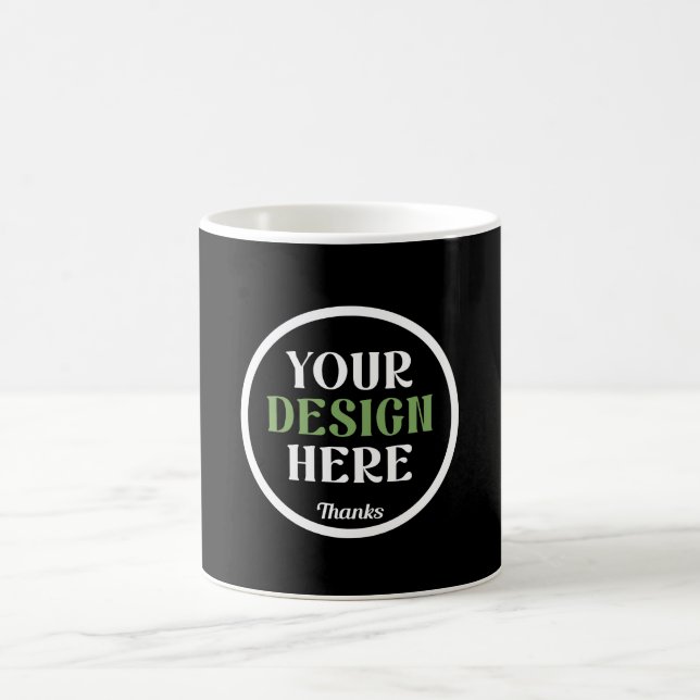 kundenspezifisch, einzigartig, elegant & minimalis kaffeetasse (Mittel)