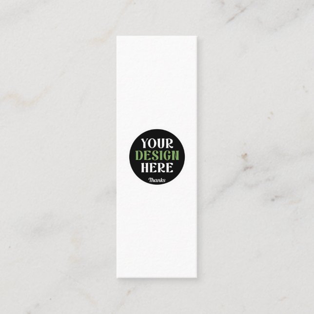 kundenspezifisch, einzigartig, elegant & minimalis mini visitenkarte (Vorderseite)