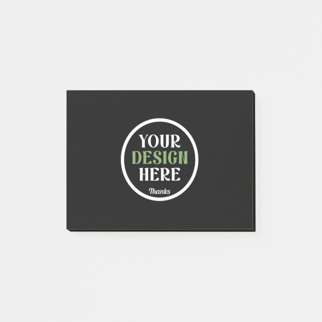 kundenspezifisch, einzigartig, elegant & minimalis post-it klebezettel (Vorderseite)