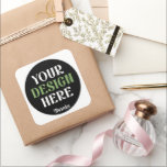 kundenspezifisch, einzigartig, elegant & minimalis quadratischer aufkleber<br><div class="desc">Dieses Design ist für alle zugänglich. Sie können das Logo,  Bilder,  Text und Farben nach Ihren Vorlieben anpassen. Vielen Dank.</div>