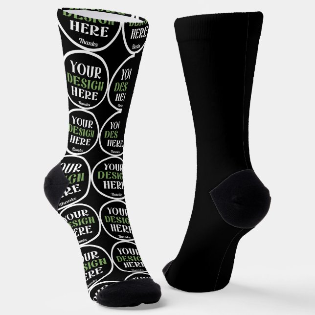 kundenspezifisch, einzigartig, elegant & minimalis socken (Gewinkelt)