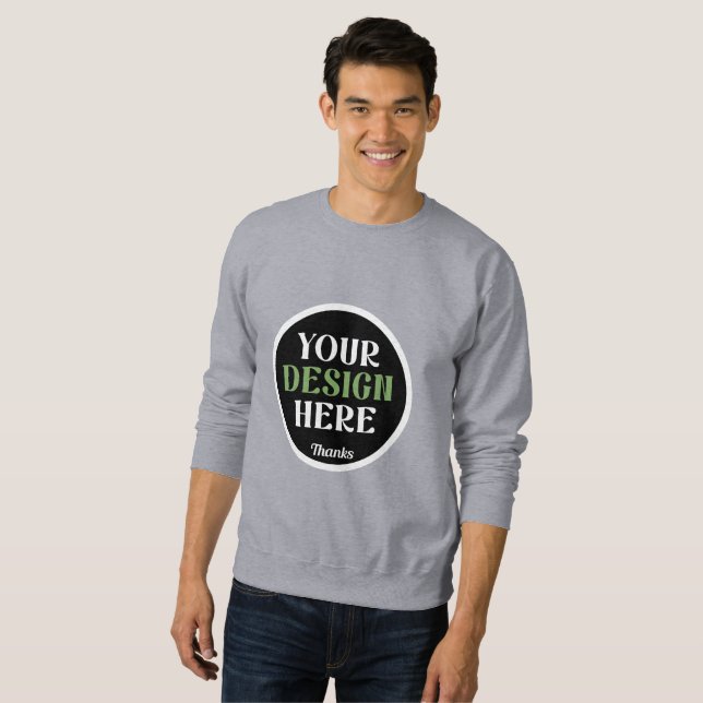 kundenspezifisch, einzigartig, elegant & minimalis sweatshirt (Vorne ganz)